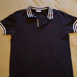 Moschino slim fit polo shirt - size L